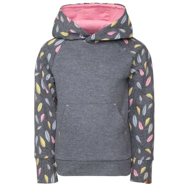 LOAP ECVENA Dívčí mikina, šedá, velikost 146-152