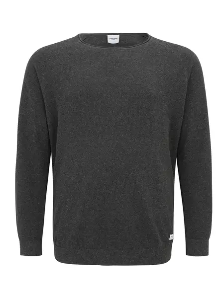 Jack & Jones Plus Sveter 'JJEHILL'  tmavosivá