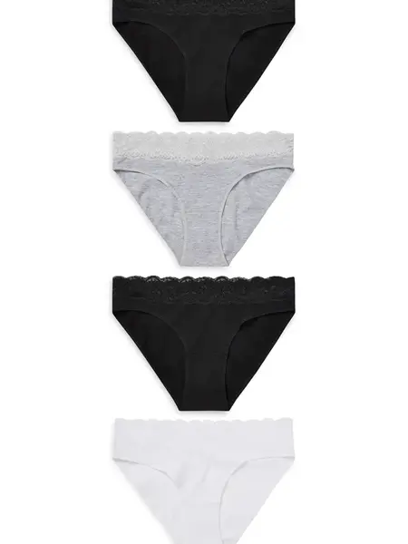 Next Nohavičky  svetlosivá / čierna / biela