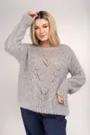 Grey openwork sweater By o la La