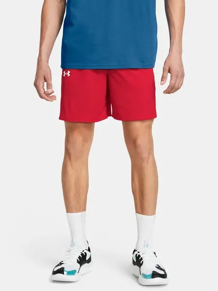 Under Armour Kraťasy UA Baseline Short-RED - Pánské