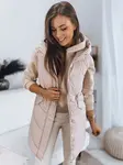 Dámská prošívaná vesta GAMIS béžová Dstreet
