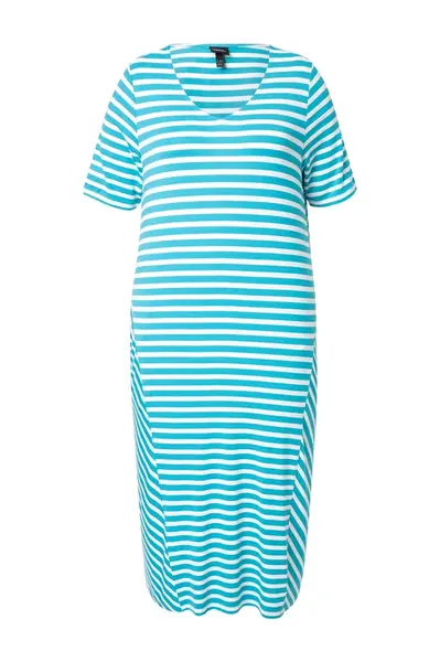 Ulla Popken Šaty  svetlomodrá / biela