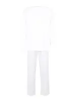 Calvin Klein Underwear Dlhé pyžamo  svetlomodrá / šedobiela