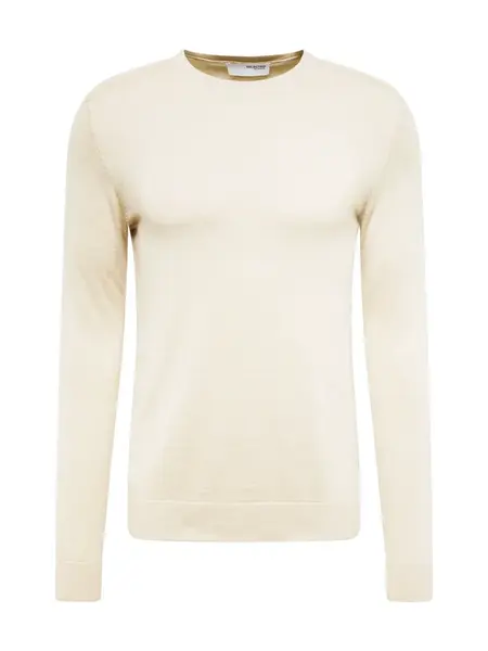 SELECTED Sveter 'Berg'  béžová / svetlobéžová