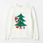 LC Waikiki Girls' Crew Neck Christmas Themed Long Sleeve Knitwear Sweater