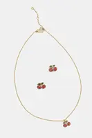 Náušnice a náhrdelník Coach 37551690GLD600