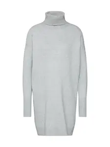 VERO MODA Pletené šaty  svetlosivá
