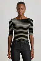 Tričko Lauren Ralph Lauren dámské, černá barva, 200980044