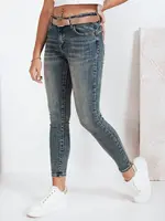 Jeansy damskie skinny push up niebieskie Dstreet