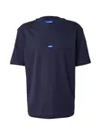 HUGO Tričko 'Nieros'  námornícka modrá / azúrová / biela