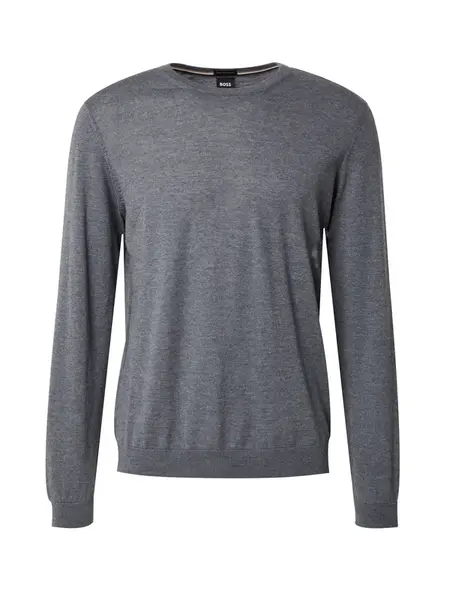 BOSS Sveter 'Leno'  sivá melírovaná