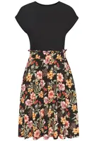 BUFFALO Šaty  olivová / oranžová / červená / čierna