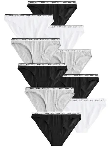 Next Nohavičky  sivá melírovaná / čierna / biela