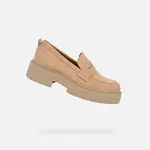 Béžové mokasíny Geox Spherica EC7