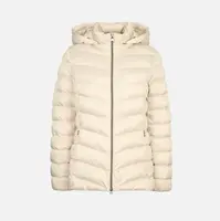 Krémová dámská péřová bunda Geox Zosma - Dámské