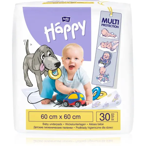 BELLA Baby Happy Baby Underpads jednorazové prebaľovacie podložky 60x60xm 30 ks