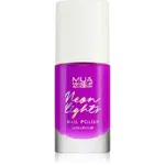 MUA Makeup Academy Neon Lights neónový lak na nechty odtieň Ultraviolet 8 ml