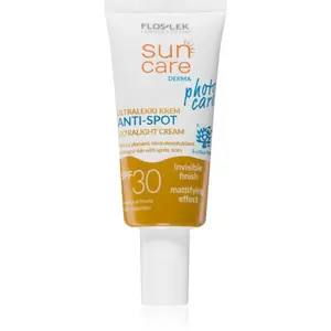FlosLek Laboratorium Sun Care Derma Photo Care ľahký ochranný krém na tvár pre pleť s nedokonalosťami SPF 30 30 ml
