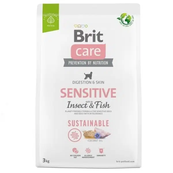 Brit Care Dog Sustainable Sensitive Insect & Fish 3 kg | Granule pre psov
