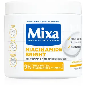 Mixa Niacinamide Bright intenzívne hydratačný krém proti tmavým škvrnám 400 ml