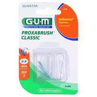 G.U.M Proxabrush Classic náhradné medzizubné kefky v blistrovom balení 8 + 4 ks 0,9 mm (Interdental Brush) 8 ks