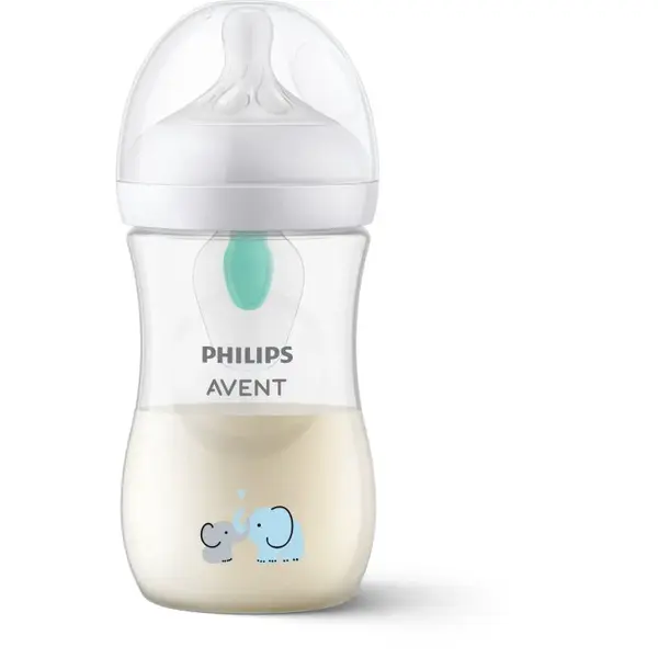 Philips Avent Natural Response AirFree SCY673/81 dojčenská fľaša 1 m+ Elephant 260 ml