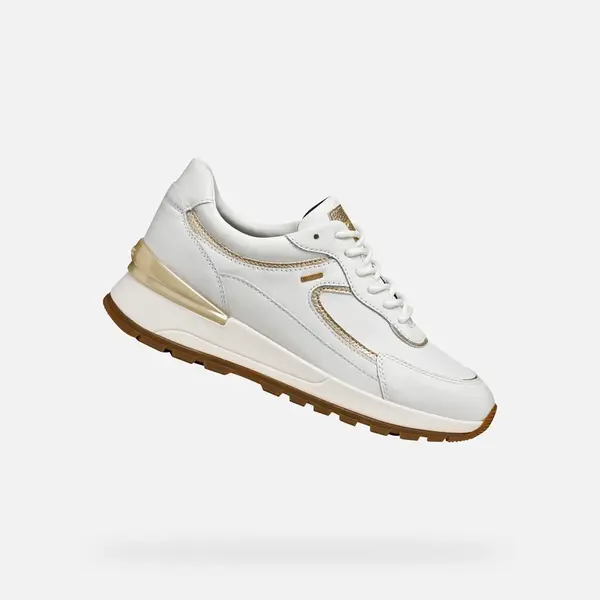 White women's sneakers Geox Desya ABX - Women's