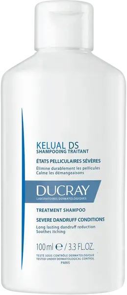 DUCRAY Kelual DS Šampón pri závažných stavoch lupín so začervenaním a intenzívnym svrbením vlasovej pokožky 100 ml