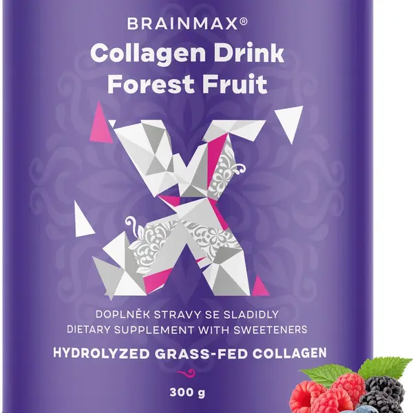 BRAINMAX Kolagén nápoj, lesné ovocie 300 g
