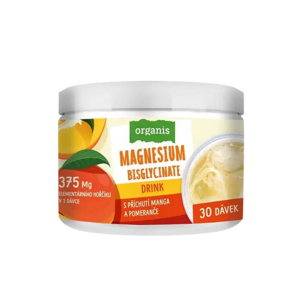ORGANIS Magnesium Drink s príchuťou manga a pomaranča 102 g