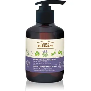 Green Pharmacy Sage & Thyme Face Wash jemný čistiaci gél pre pleť so sklonom k podráždeniu 270 ml