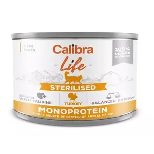 Calibra Cat Life konzerva Sterilised Turkey 200 g | Konzerva pre mačky