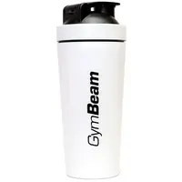 GymBeam Shaker Steel športový šejker farba White 750 ml