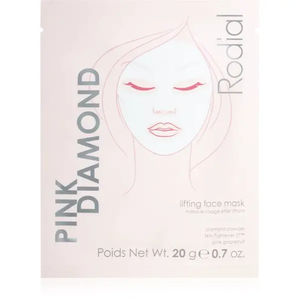 Rodial Pink Diamond Lifting Face Mask liftingová plátenná maska na tvár 4x1 ks
