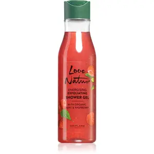 Oriflame Love Nature Organic Mint & Raspberry exfoliačný sprchový gél 250 ml