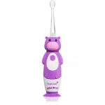 Brush Baby WildOnes WildOne elektrická zubná kefka + 2 náhradné hlavice pre deti Hippo 1 ks