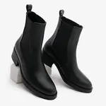 Marjin Women's Elastic Side Band Casual Boots Espato Black