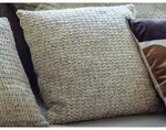 Dekoračný vankúš Cushion Elliot 45x45 cm, pletený béžový%