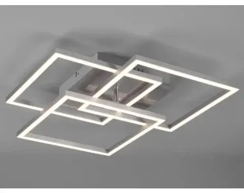 Stropné/nástenné LED osvetlenie Mobile, matný nikel, hranaté%