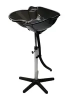 Kadernícka umývacie misa Sibel Angels Bay - prenosná, čierna (0088002) + darček zadarmo