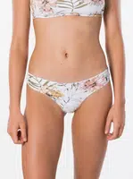 Biely dámsky kvetovaný spodný diel plaviek Rip Curl
