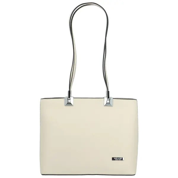 Dámska kabelka na rameno svetlo krémová - Delami Velvet Touch