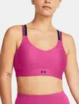 Tmavo ružová dámska športová podprsenka Under Armour UA Infinity Mid 2.0 Rib Bra
