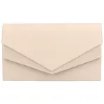 Dámska spoločenská listová kabelka béžová - Delami Monica