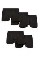 Solid Organic Cotton Boxer Shorts 5-Pack Black+Black+Black+Black+Black