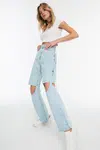 Dámske džínsy Trendyol High Waist