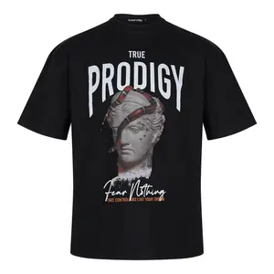 trueprodigy Tričko 'Jamie'  sivá / červená / čierna