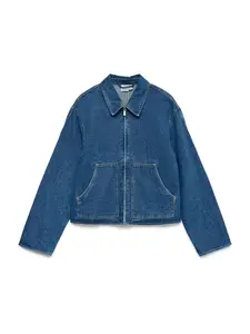 VERO MODA Prechodná bunda 'VMAURA'  modrá denim