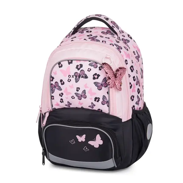 Školský batoh OXY NEXT Butterfly pink